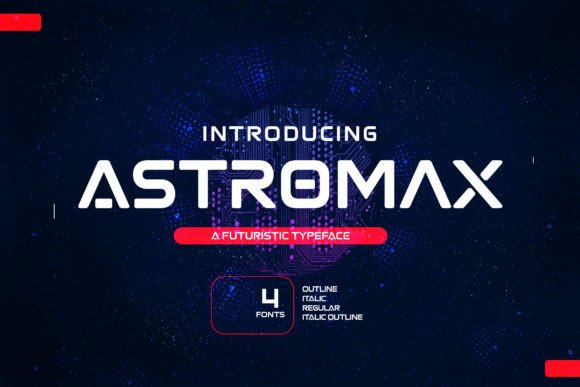 Astromax Typeface: Futuristic Flair for Crafted Goods