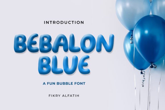 Bebalon Blue: A Playful Display Font for Editorial Design