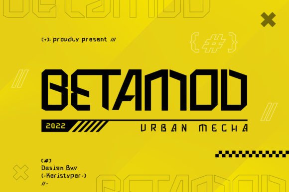 Betamod: A Sci-Fi Display Font That Elevates Handmade Products