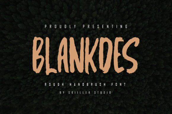 Blankdes: A Textured Brush Display Font That Commands Attention