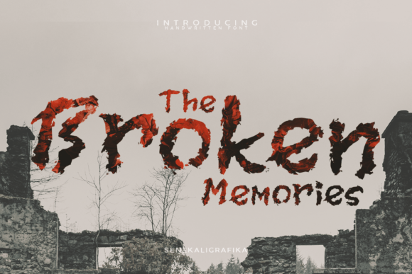 Broken Memories: A Display Font for Editorial and Publishing Design