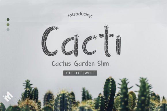Cacti Font: A Cheerful Typeface for Editorial Design