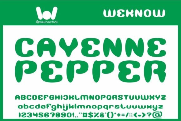 Cayenne Pepper Typeface: A Warm Display Font for Modern Makers