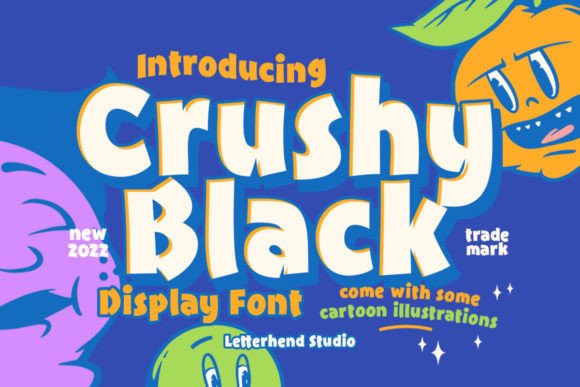 Crushy Black: A Playful Display Font for Bold Digital Campaigns