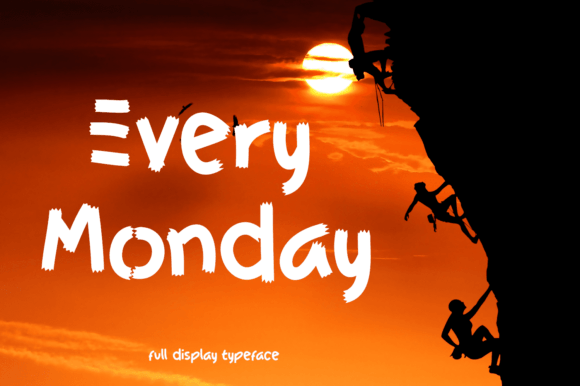 Every Monday Font: A Modern Display Typeface for Brands