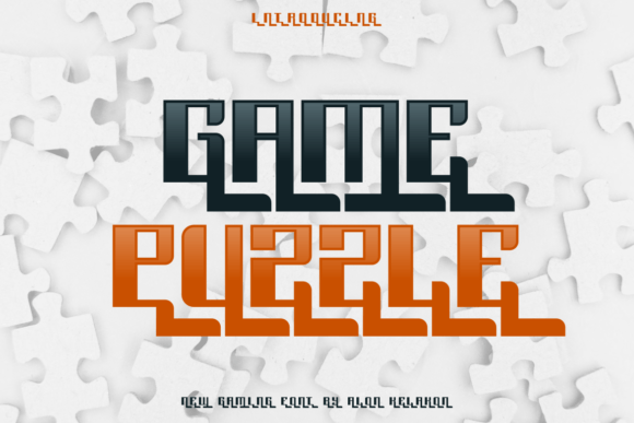 Game Puzzle: A Modern Display Font for Campaign Creatives