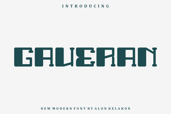 Gaveran: A Modern Display Font for Bold Brand Content