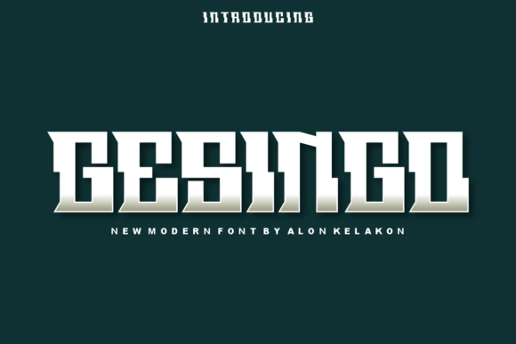 Gesingo: A Display Font That Makes Web Headlines Feel Alive