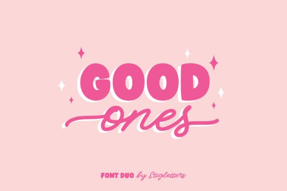 Good Ones Duo Font: A Playful Handwritten & Sans Pairing for Makers
