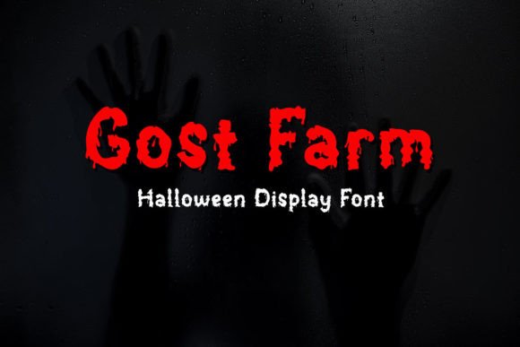 Gost Farm: A Horror Display Font for Campaign Creatives