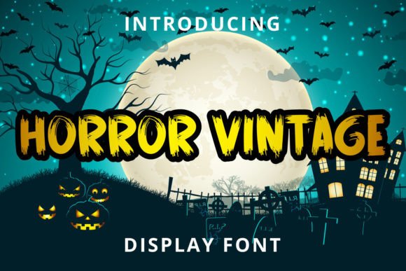 Horror Vintage Font: Playful Brush Display for Web Designers
