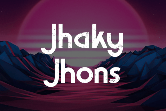 Jhakyjhons, a Timeless Display Font for Publishing