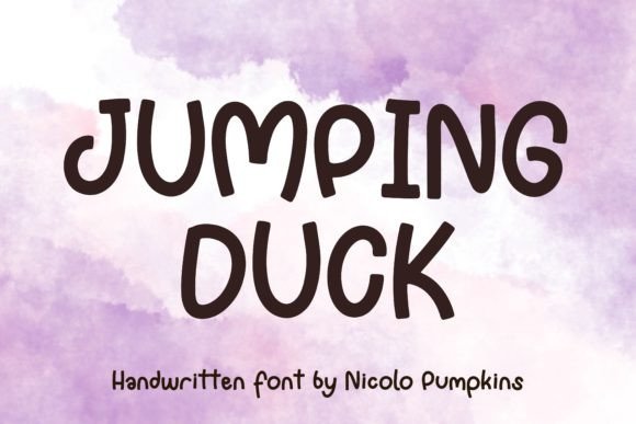 Jumping Duck: A Modern Friendly Display Font for Editorial Projects