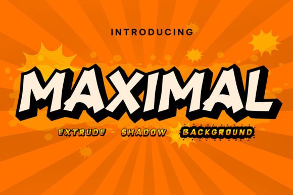 Maximal: A Bold Retro Display Font for Web Design