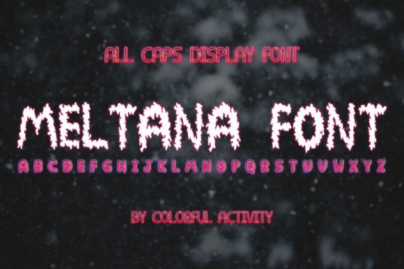 Meltana: A Playful Display Font for Small Businesses