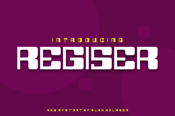 Regiser Font: A Modern Display Typeface for Web Designers