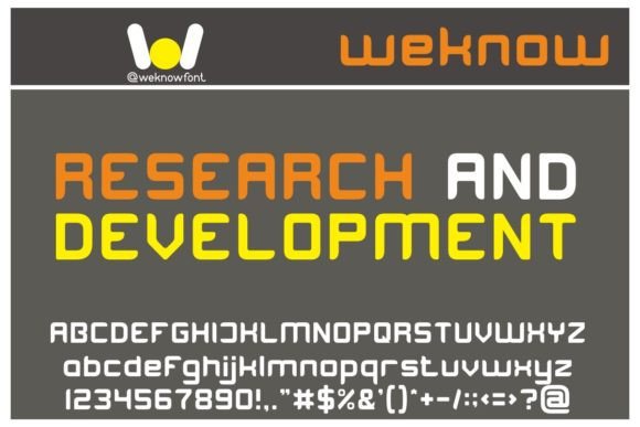 Research and Development Font: Elevating Digital Branding