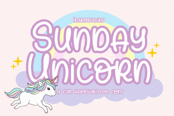 Sunday Unicorn: A Handwritten Display Font for Web Designers