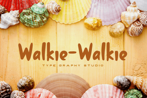 Walkie Walkie: A Display Font for Playful Editorial Design