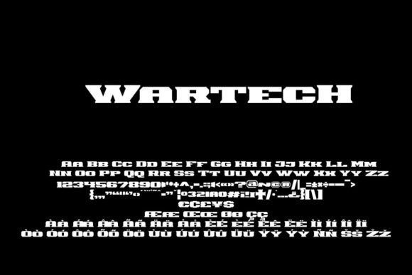 Wartech: A Vintage Minimalist Font for Editorial Design