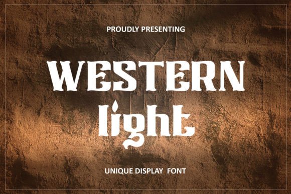 Western Light: The Display Font for Marketing Impact