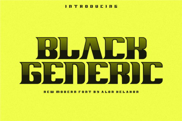 Why Black Generic Font Brings Fresh Energy to Branding Projects